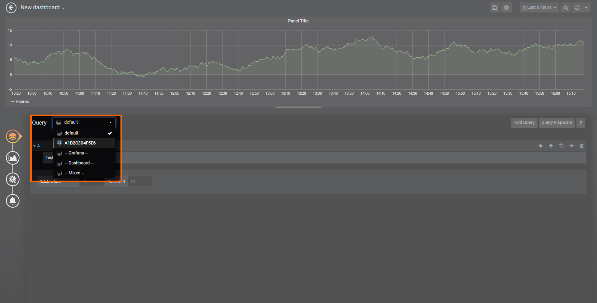 Select data source