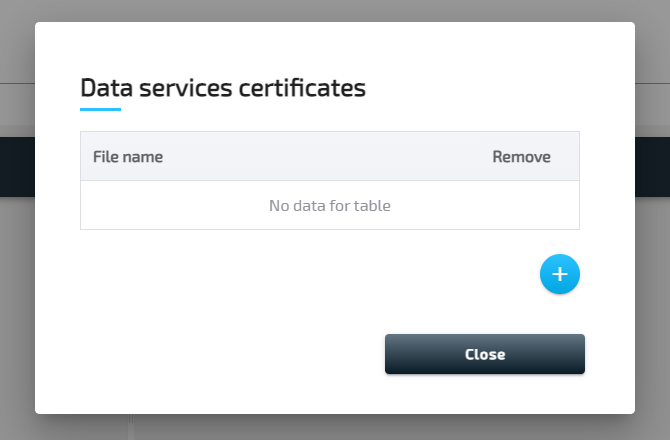 Add certificates