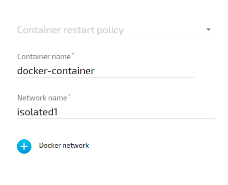 Docker network settings