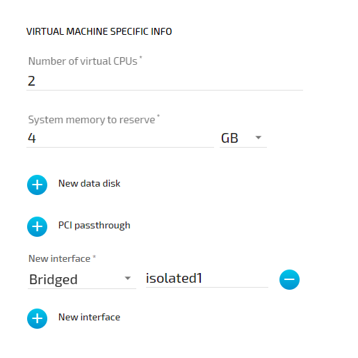 Settings Example 3: VM