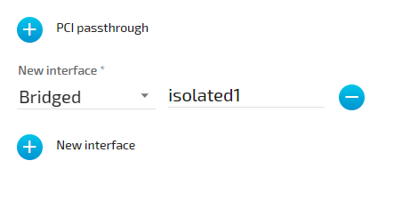 Virtual machine network setting