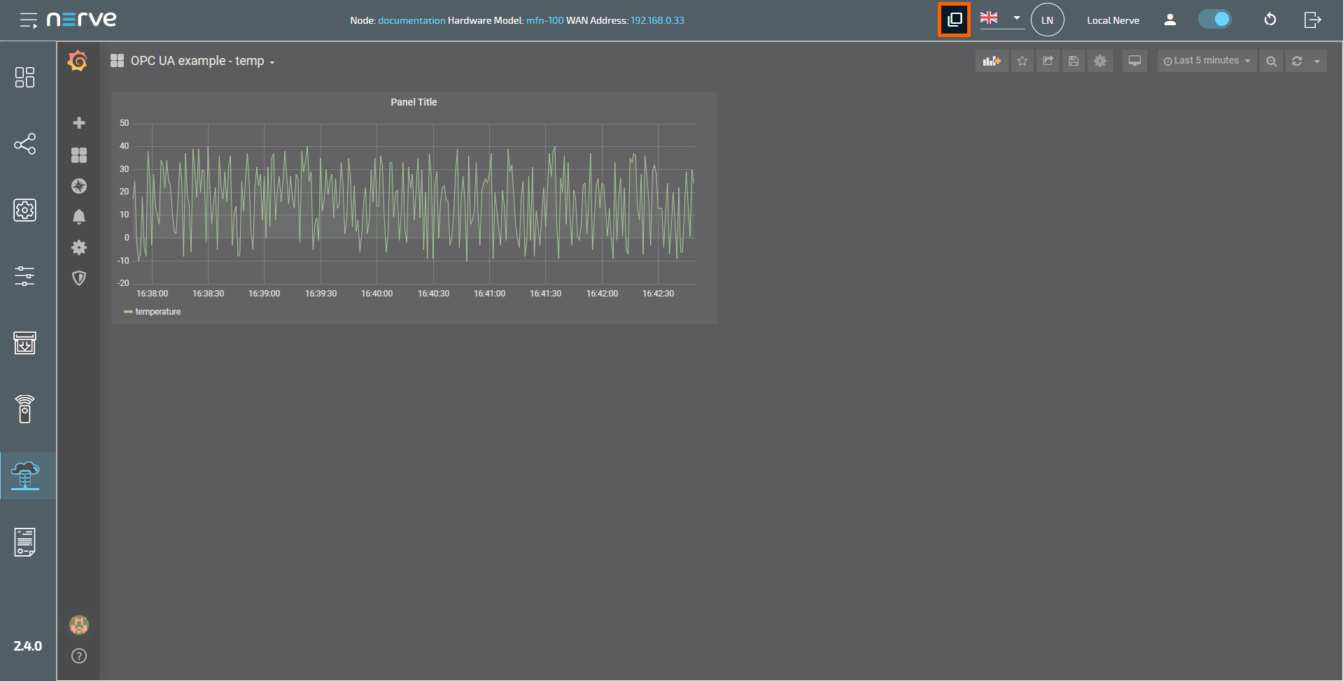 Grafana kiosk mode settings