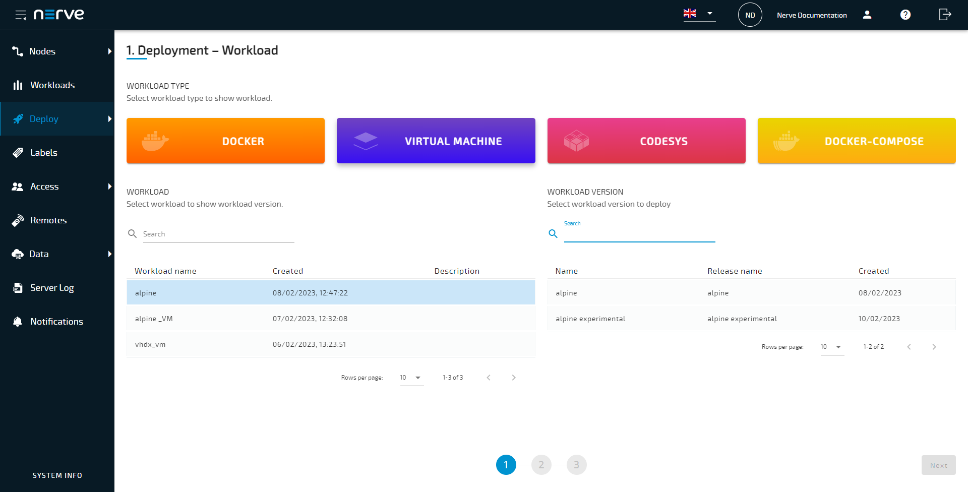 Workload Versions