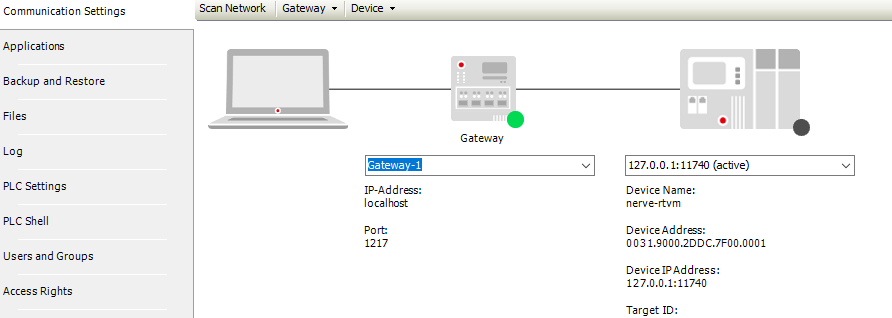 Using a remote tunnel in CODESYS