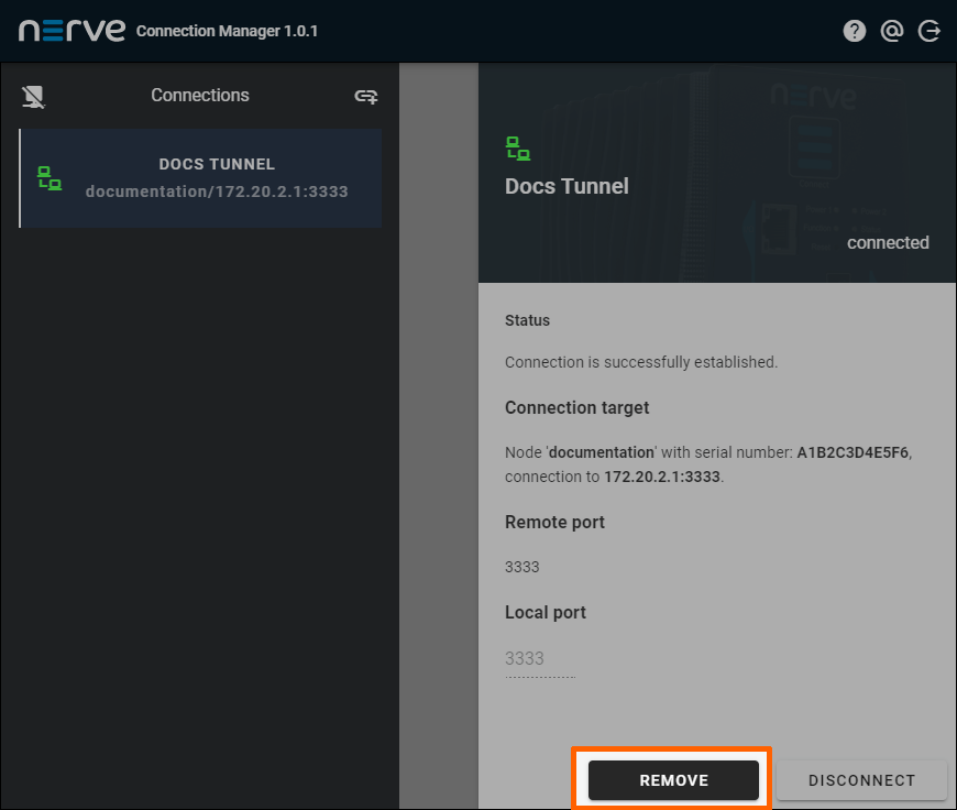 Remote connections - Nerve 2.9.2 Documentation