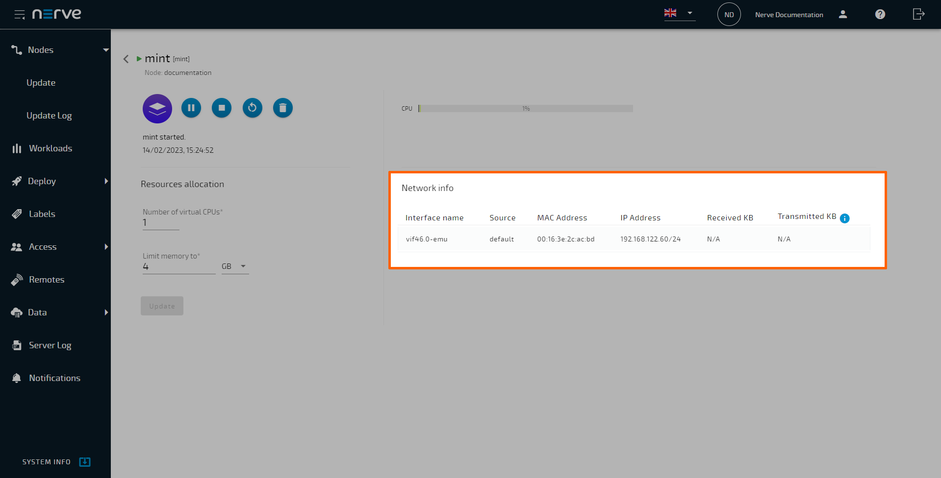 Workload control - Nerve 2.9.2 Documentation