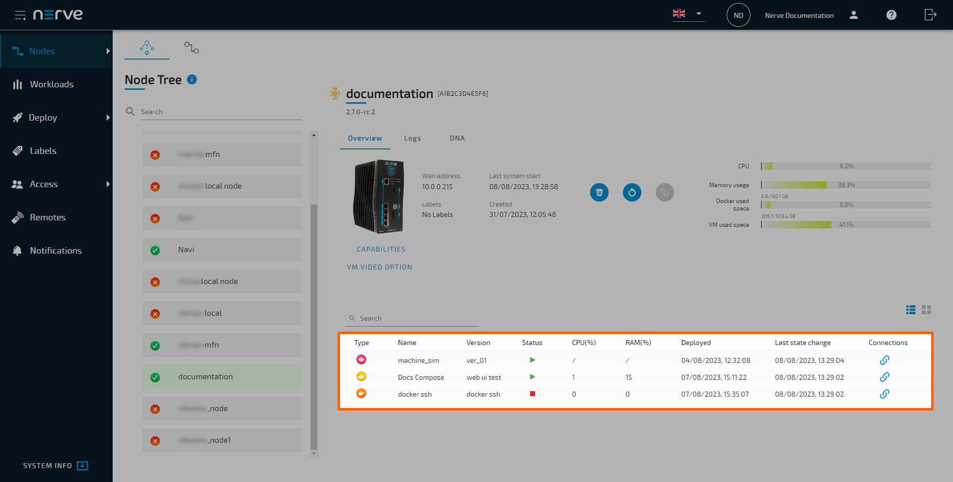 Workload control - Nerve 3.0.0 Documentation