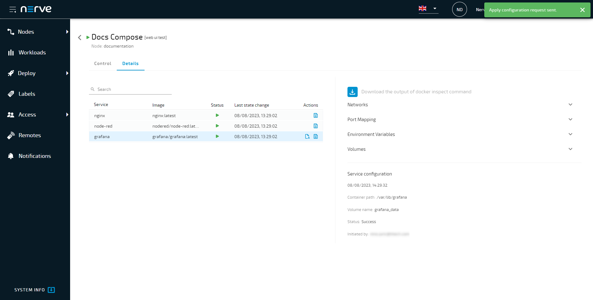 Workload control - Nerve 3.0.0 Documentation