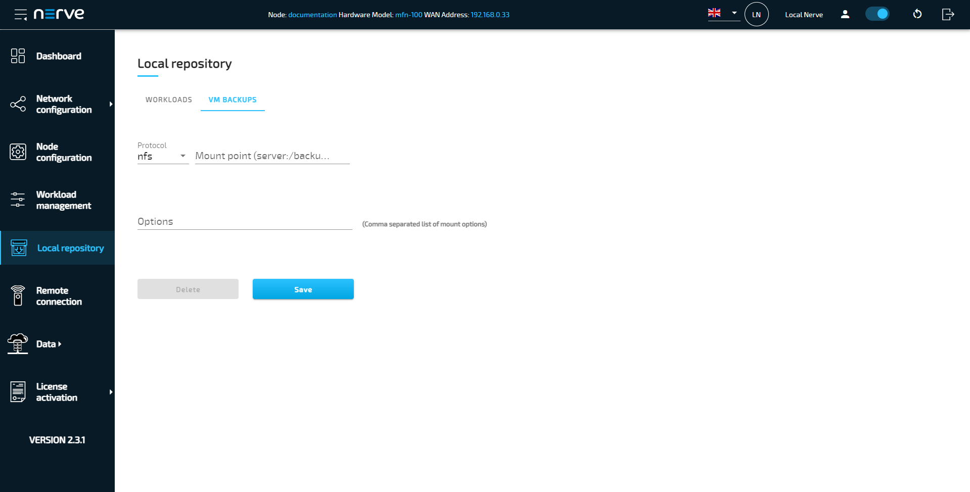 Workload control - Nerve 3.0.0 Documentation