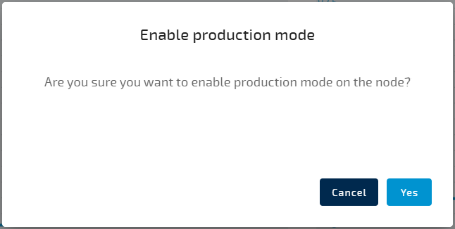 Enable production mode