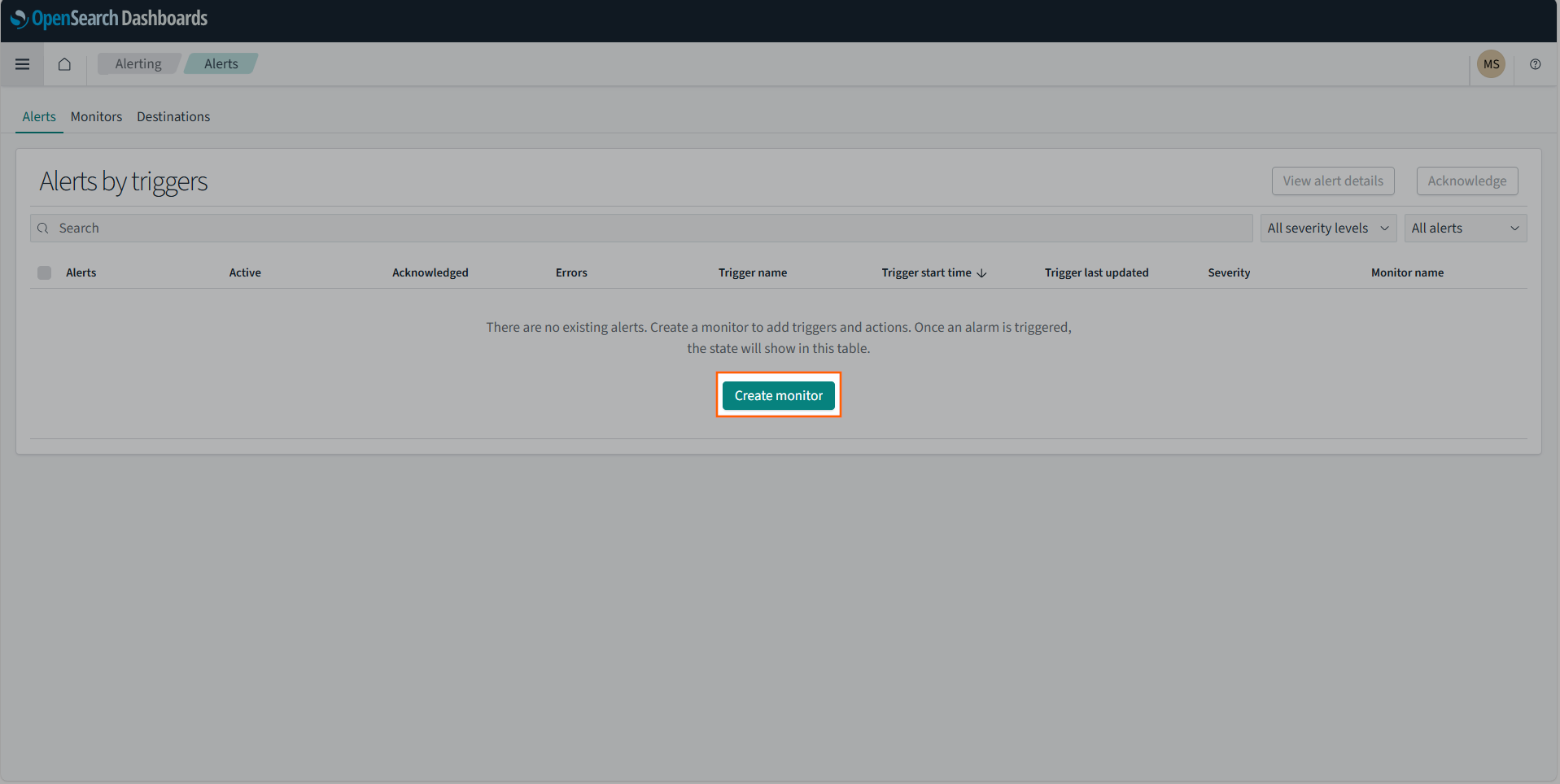 Create monitor