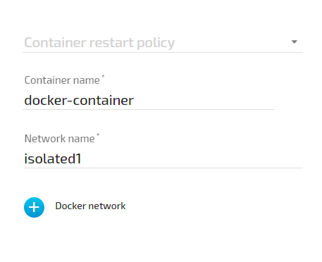 !Docker network settings